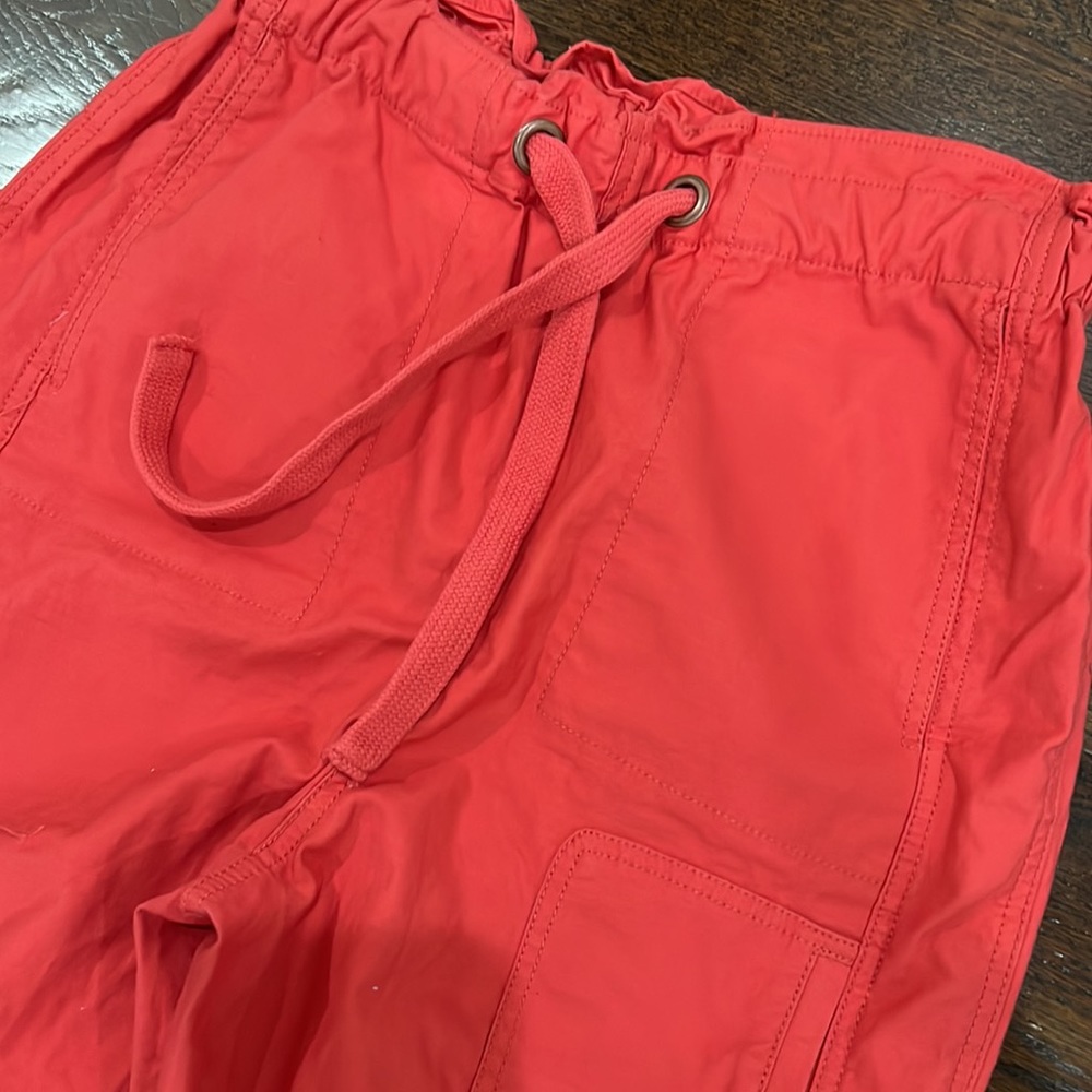 Free People Spring Trekker Pants In RED NWOT Z346-59 - Picture 7 of 9